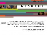 Mitsänger gesucht Passauer Studentenchor