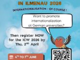Join ICW 2026: “Internationalisation - Of course!”